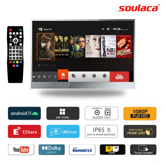 Googled “waterproof tv” and “bathroom tv” -Soulaca INC