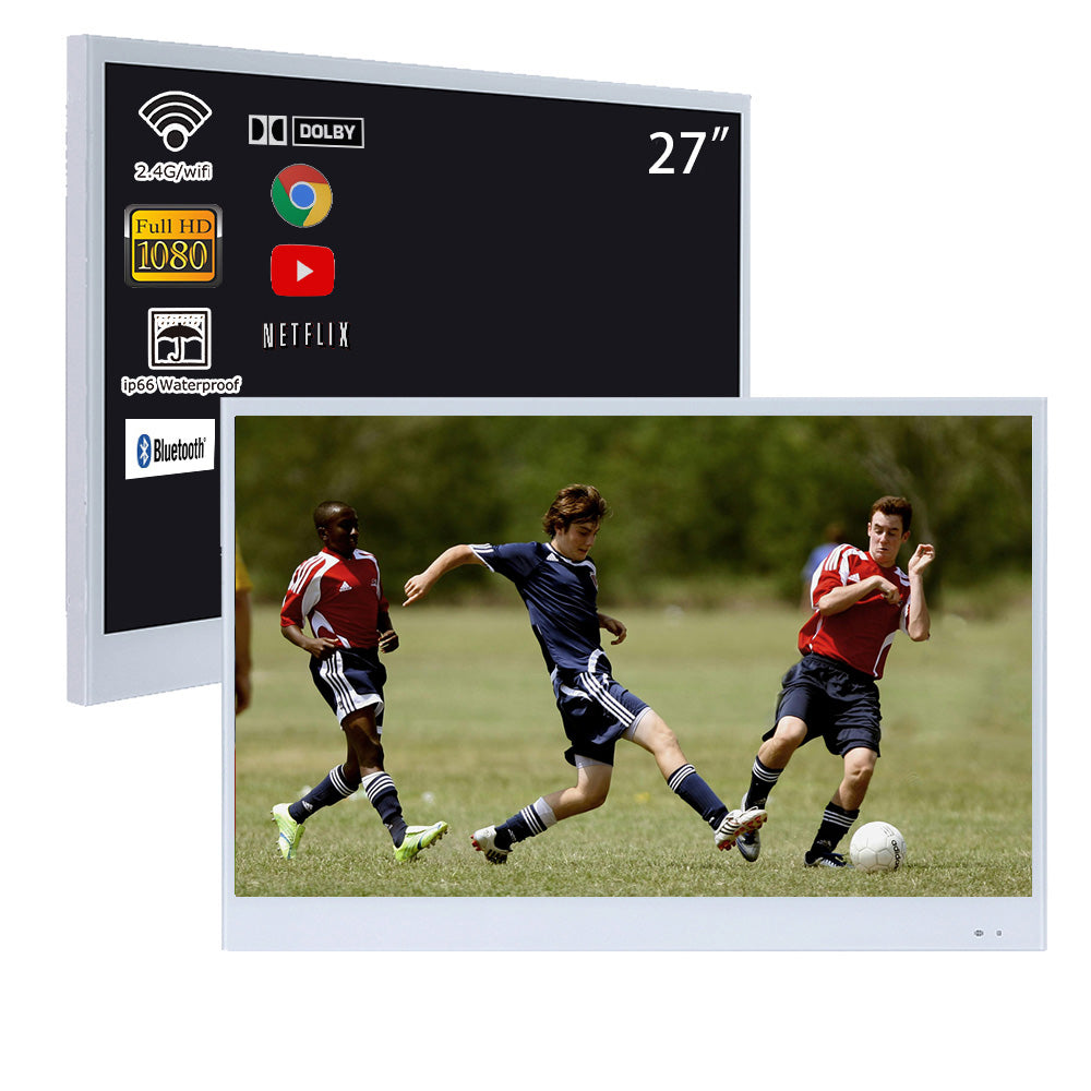 Soulaca 27 inch White Color Smart Waterproof TV for SPA Bathroom Hotel Android-Soulaca