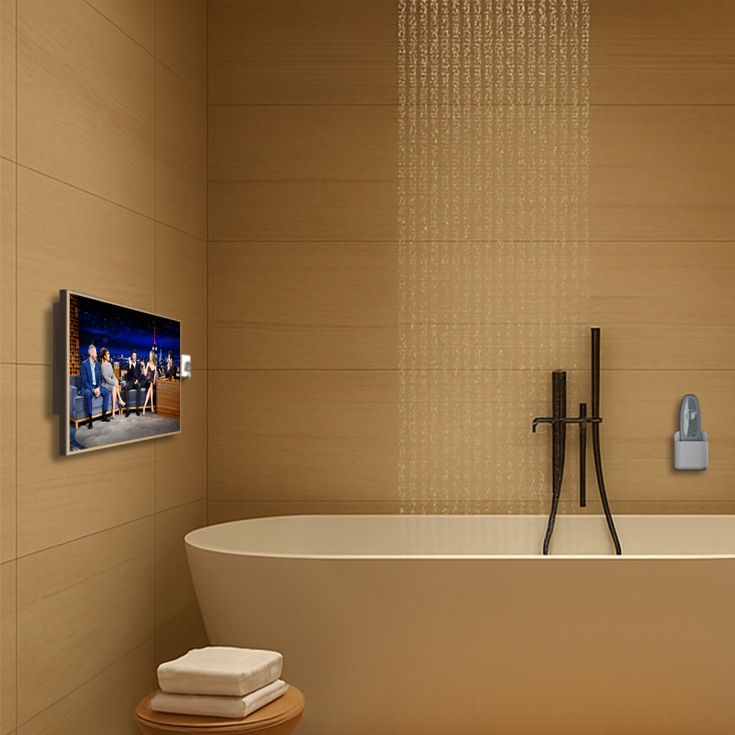 24-inch Smart Mirror TV – Waterproof Television for Bathroom with webOS, Netflix, Prime Video, Full HD 1080P