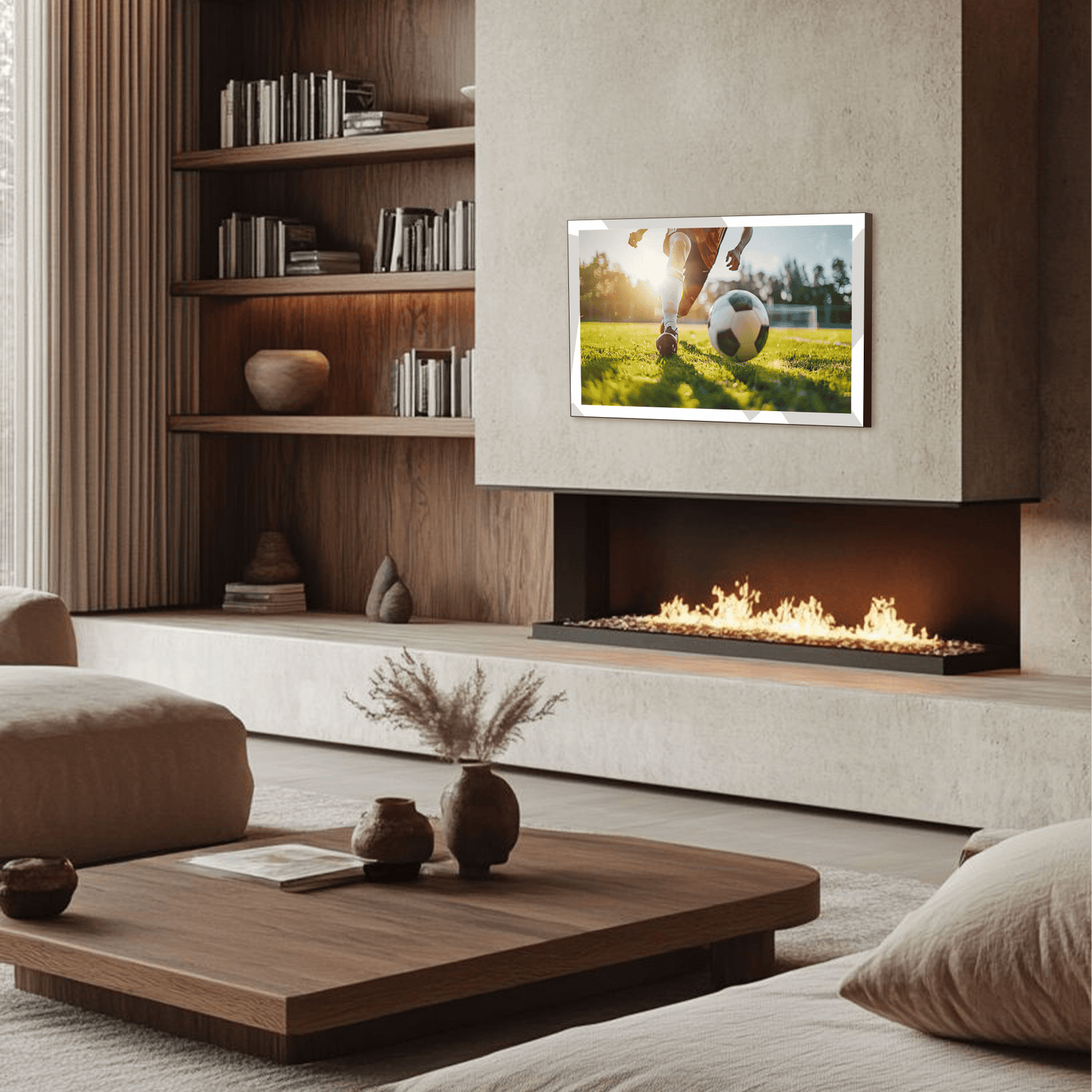 Soulaca 32-inch Waterproof Smart Mirror TV - The Ultimate 4K Licensed Google TV, Buit-in Tuner