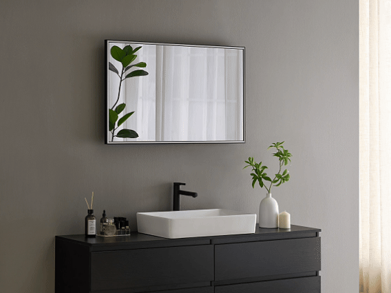 43-inch 4K UHD Makeup Mirror TV, Licensed Google TV with Hey Google Voice Remote, Built-in Tunner, Water Resistant-Soulaca
