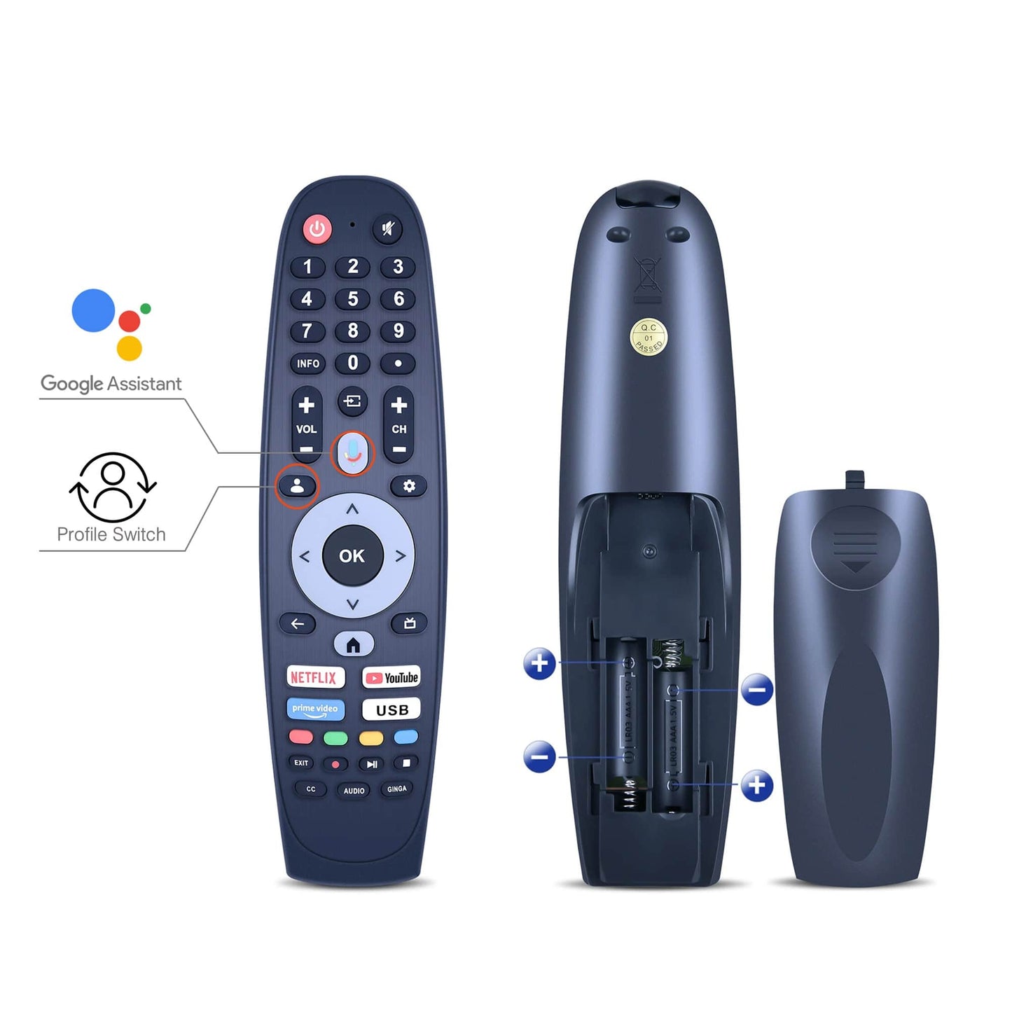 43-inch 4K UHD Makeup Mirror TV, Licensed Google TV with Hey Google Voice Remote, Built-in Tunner, Water Resistant-Soulaca