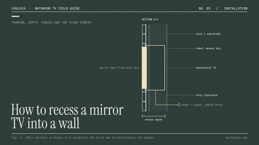 How to Recess a Mirror TV Into a Bathroom Wall (Step by Step)