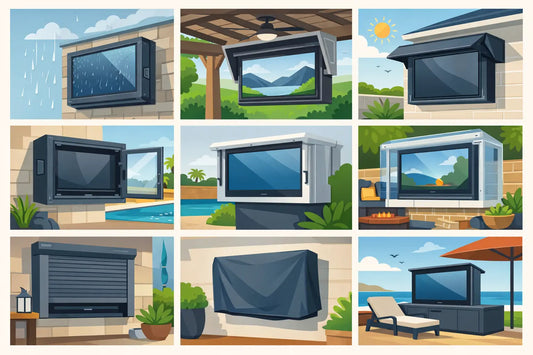 8 Weatherproof TV Enclosure Ideas for Patios