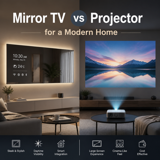 Mirror TV vs Projector for a Modern Home