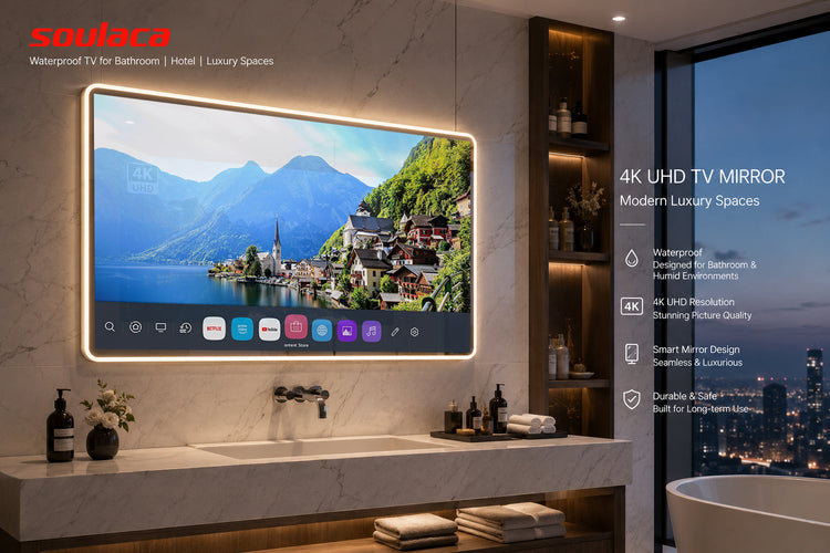 4K UHD TV Mirror for Modern Luxury Spaces- Soulaca