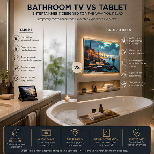 Bathroom TV Versus Tablet: Which Fits Better?