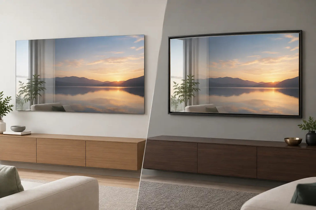 Frameless Versus Framed Mirror Televisions