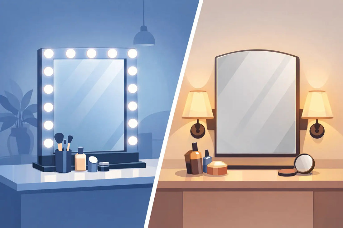 LED Versus Non LED Vanity Mirrors Compared