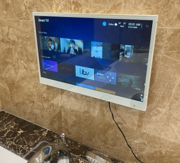 White Color Waterproof TV