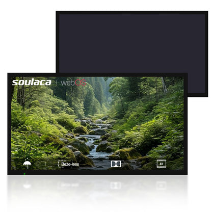 Soulaca 43″ Smart Waterproof TV | Premium Anti-Reflective Black Panel | 4K UHD webOS Hub-Soulaca