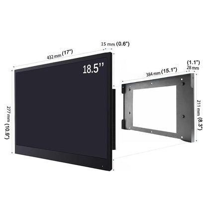 Soulaca 18.5 inches Smart Mirror LED Small TV with WiFi Bluetooth Waterproof Shower Television-Soulaca