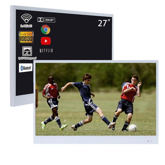 Soulaca 27 inch White Color Smart Waterproof TV for SPA Bathroom Hotel Android-Soulaca