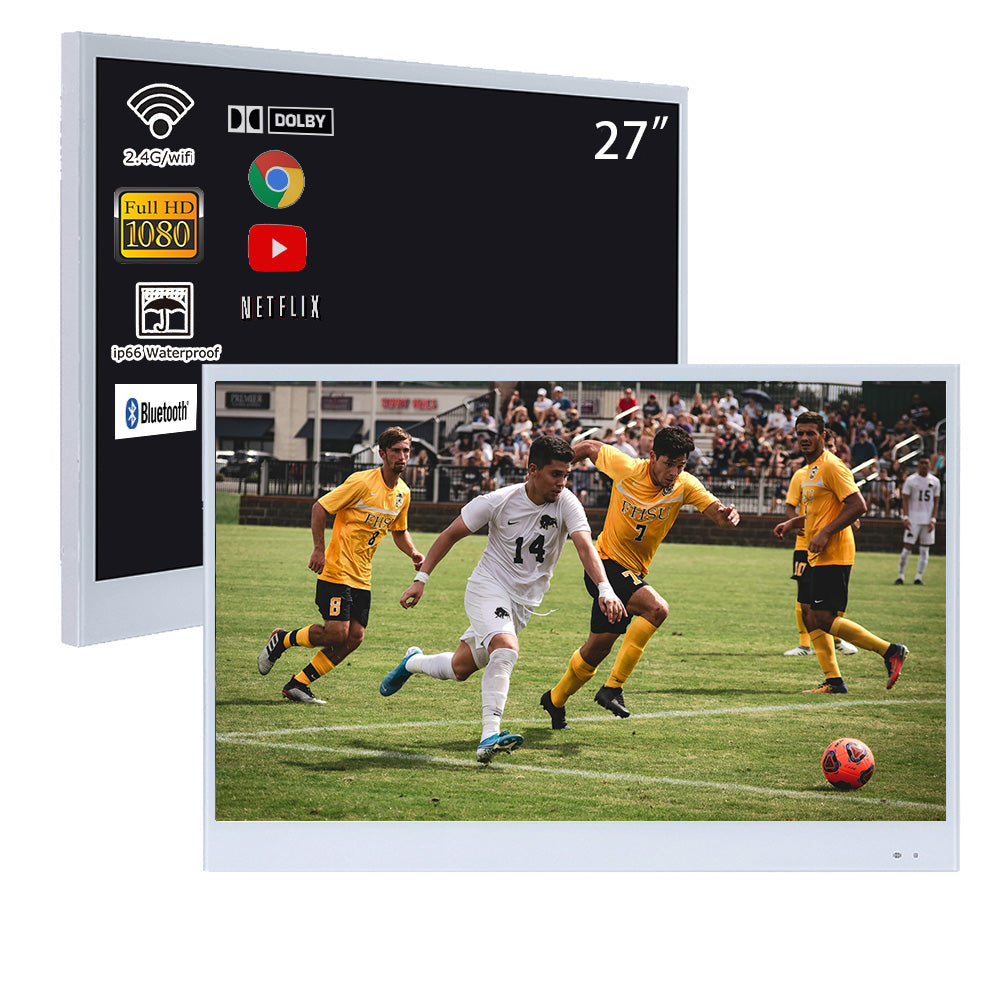 Soulaca 27 inch White Color Smart Waterproof TV for SPA Bathroom Hotel Android-Soulaca