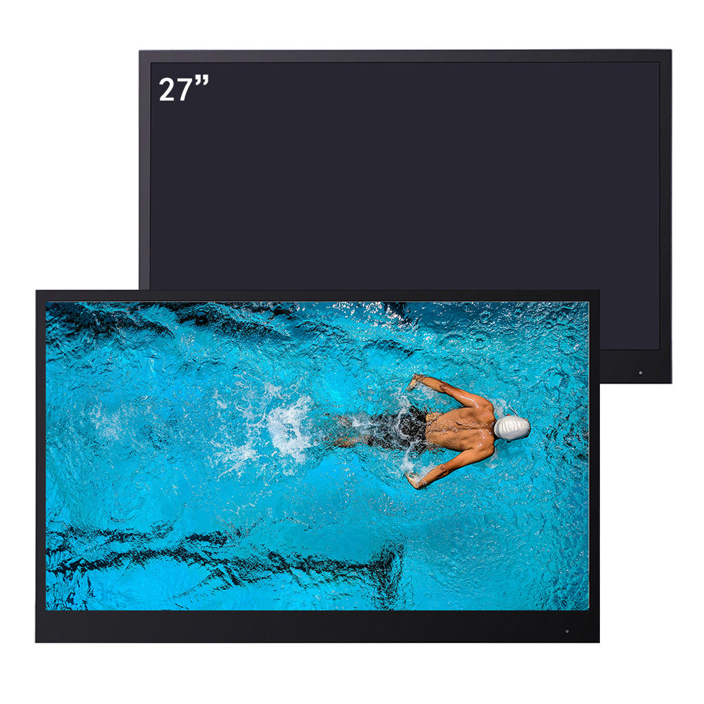 Soulaca 27 inch Black Color Smart TV Bathroom Waterproof for SPA Hotel Android Television-Soulaca