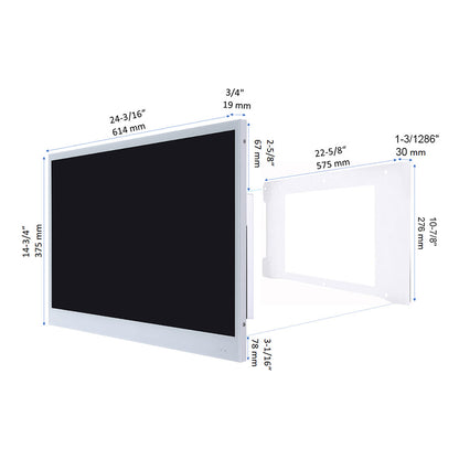 Soulaca 27 inch Black Color Smart TV Bathroom Waterproof for SPA Hotel Android Television-Soulaca