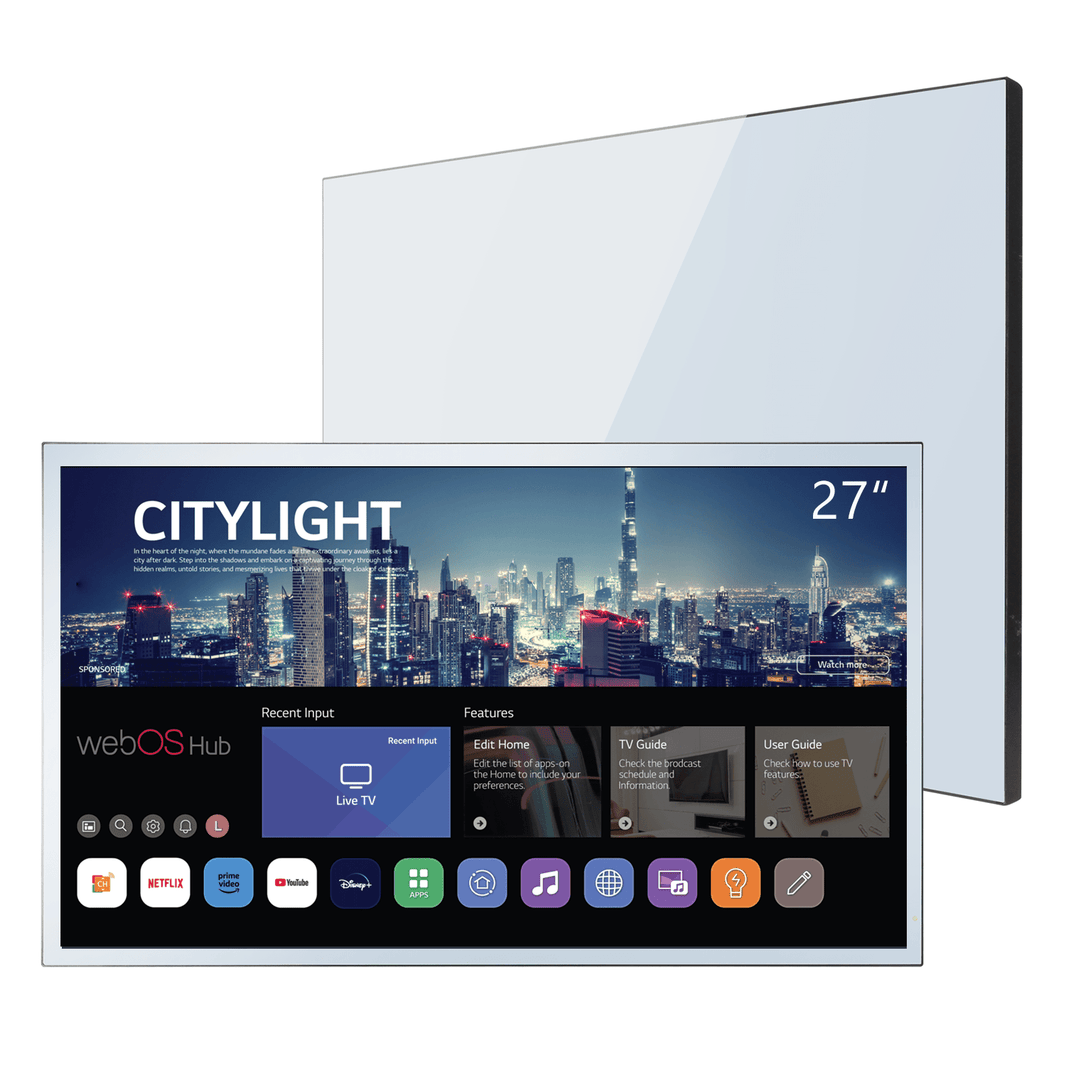 Soulaca 27″ Waterproof Smart Mirror TV – webOS & Voice Control, Built ...