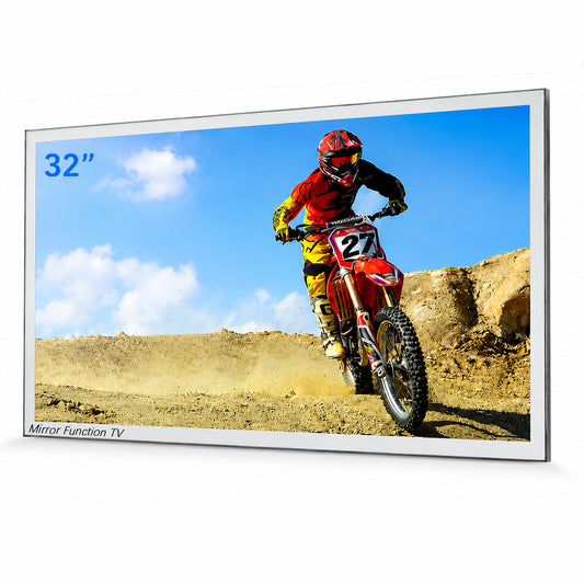 Soulaca 32-Inch 4K Waterproof Smart Mirror TV with Google TV & Built-in Tuner