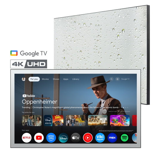 Soulaca 32-inch Waterproof Smart Mirror TV - The Ultimate 4K Licensed Google TV, Buit-in Tuner