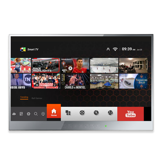 Soulaca 22 inch Smart Mirror LED TV Bathroom Shower Waterproof Television WiFi Bluetooth ATSC DVB DTV-Soulaca