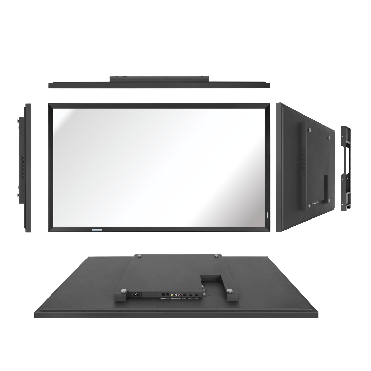 Soulaca 43-inch 4K Art Frame Mirror TV with Google TV – Obsidian Black Frame for Luxury Fireplace, Bathroom, Hotel, and Smart Gallery Decoration | Waterproof