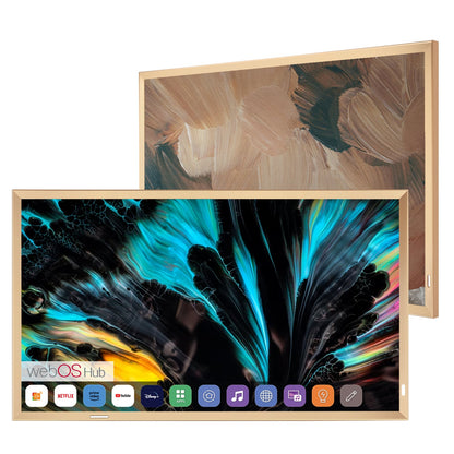 Soulaca 43 inches 4K UHD Mirror TV with Obsidian Black Frame for Fireplace, Hotel, Smart Gallery Decoration DTV