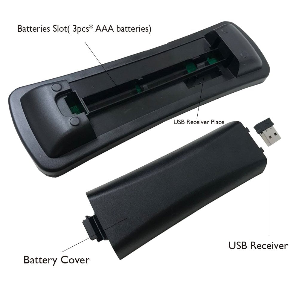 Soulaca Android TV Remote Controller RF 2.4G Wireless Air Mouse Keyboard Accessorie