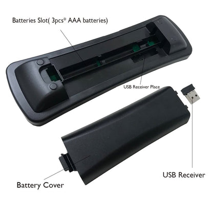Soulaca Android TV Remote Controller RF 2.4G Wireless Air Mouse Keyboard Accessorie