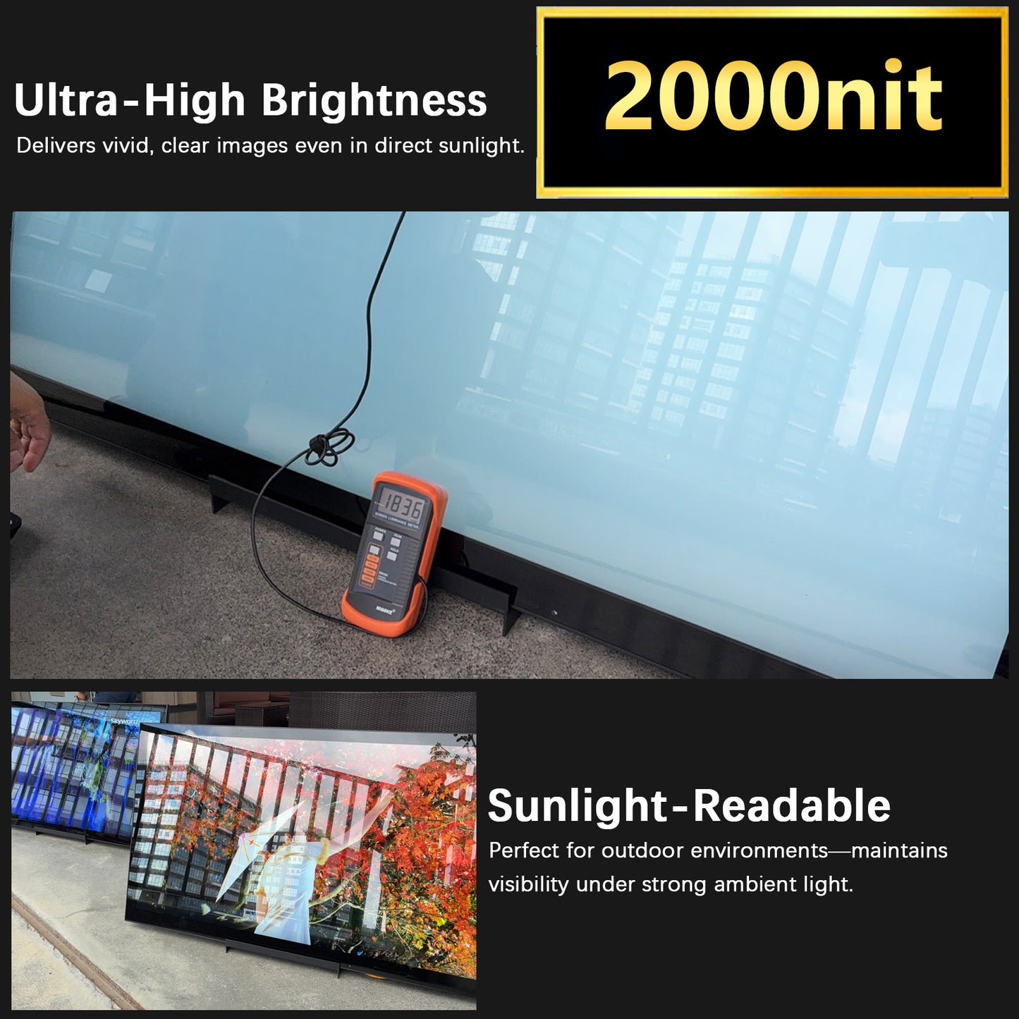 Soulaca 55 inches Waterproof Outdoor TV for Patio BBQ Entertainment webOS System Voice Control DTV Tuner-Soulaca