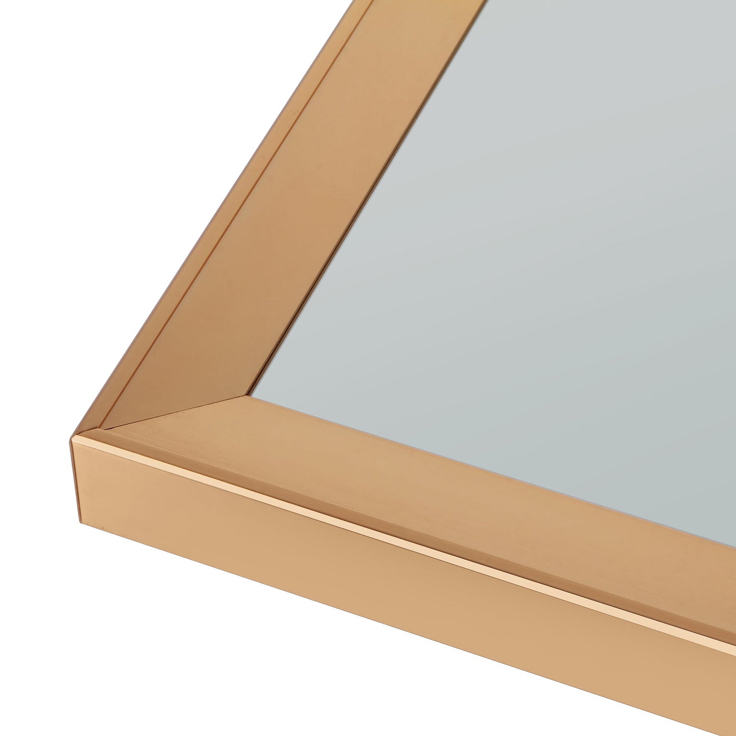 Soulaca 43” 4K UHD Art Frame Mirror TV – Champagne Gold Aluminum Frame | webOS Hub Smart TV