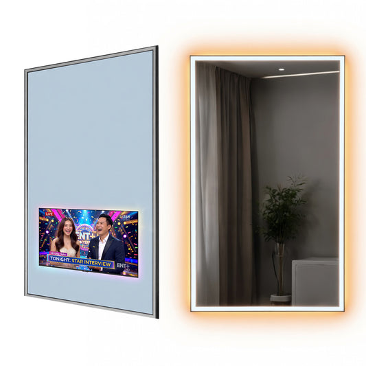 Soulaca 22" Smart Mirror Display with webOS – LED Lighted Salon Mirror Screen for Barber Shops & Vanity Spaces (Voice Control, Full HD Monitor)