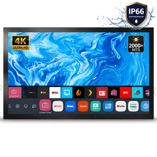 Soulaca 55-inch 2000+ Nits Full Sun Outdoor TV 4K UHD Waterproof Smart webOS TV, Weatherproof, Voice Control, for Patio Pool Garden