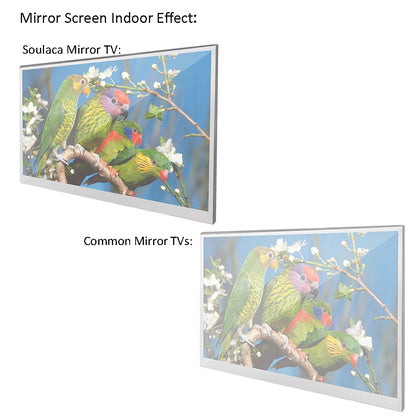 Soulaca 22 inch Smart Mirror LED TV Bathroom Shower Waterproof Television WiFi Bluetooth ATSC DVB DTV-Soulaca