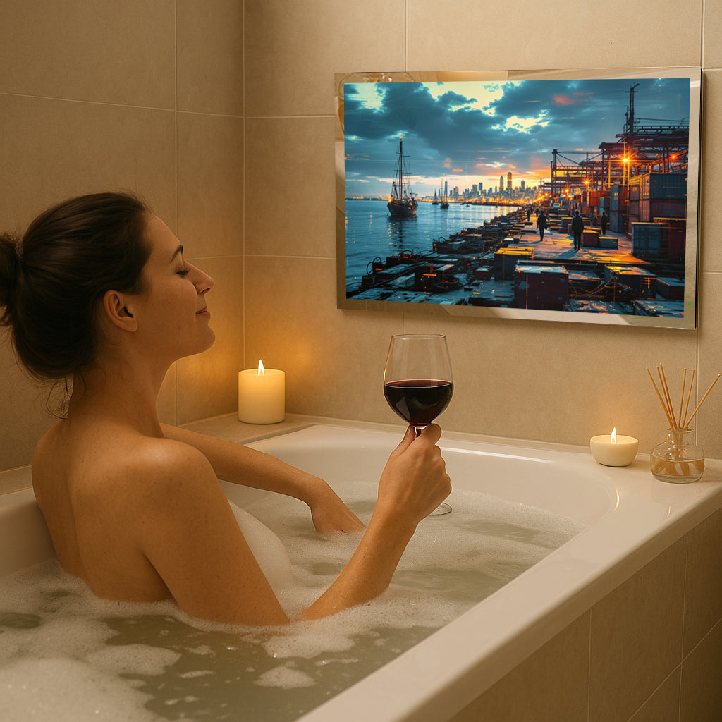 Soulaca品牌32吋浴室防水镜子智能電視香港可用DTMB-T/ 32 inch Smart Mirror TV DTMB-T HK Television Hotel SPA (Copy)-Soulaca