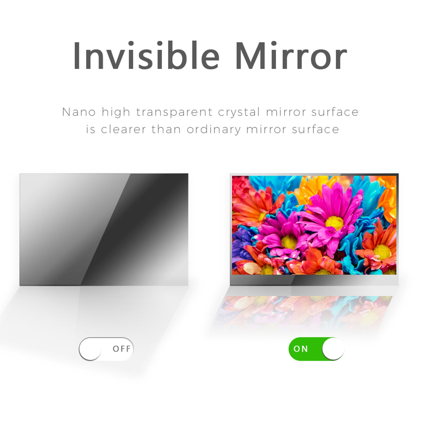 Soulaca 43 inches 4K Large Screen Smart Mirror Google TV Waterproof for Bathroom SPA Indoor Advertising-Soulaca