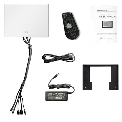 Soulaca 10.6 inch Magic Mini Mirror Waterproof LED Small TV Bathroom Shower Room DTV Tuner