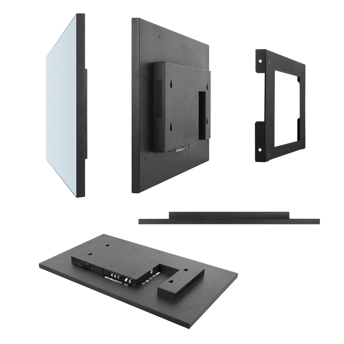 Soulaca 27 inches Smart webOS Mirror with White Frame TV Waterproof Shower Television Decorative Voice Control-Soulaca