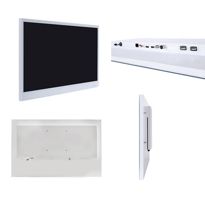 Soulaca 27 inch White Color Smart Waterproof TV for SPA Bathroom Hotel Android DVB or ATSC Tuner-Soulaca