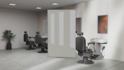 Soulaca 24" x 40" Smart Mirror TV with 22" webOS Display, LED Lighted Salon Mirror for Barber Shops & Beauty Studios, Voice Control