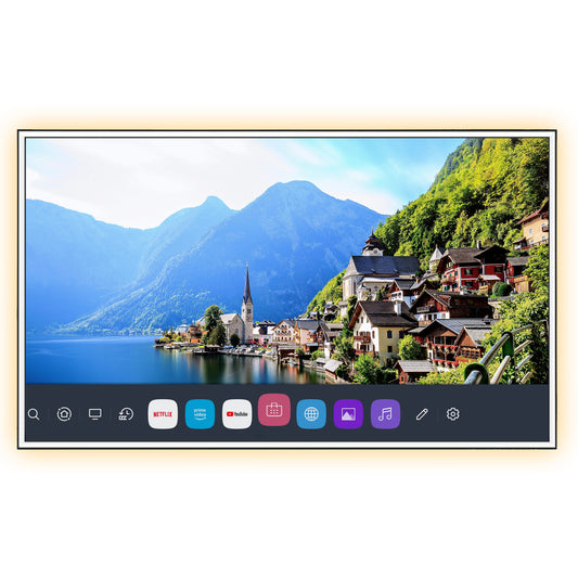 Soulaca 43 inch webOS Mirror TV with LED Light 4K UHD Built-in Apps for Spa Makeup Station-Soulaca